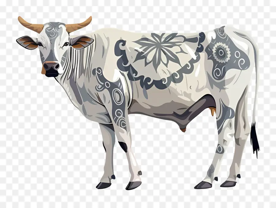 Vaca India，Vaca Decorada PNG