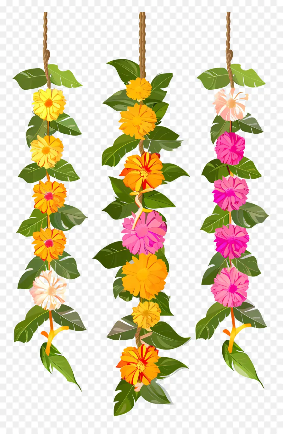 Guirnalda Ugadi，Guirnalda De Flores PNG