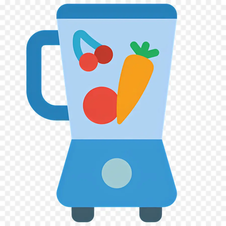 Licuadora，Licuadora Azul Con Frutas PNG