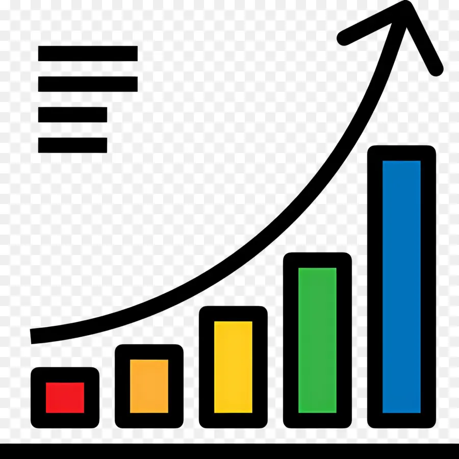 Flecha De Crecimiento，Gráfico De Barras PNG