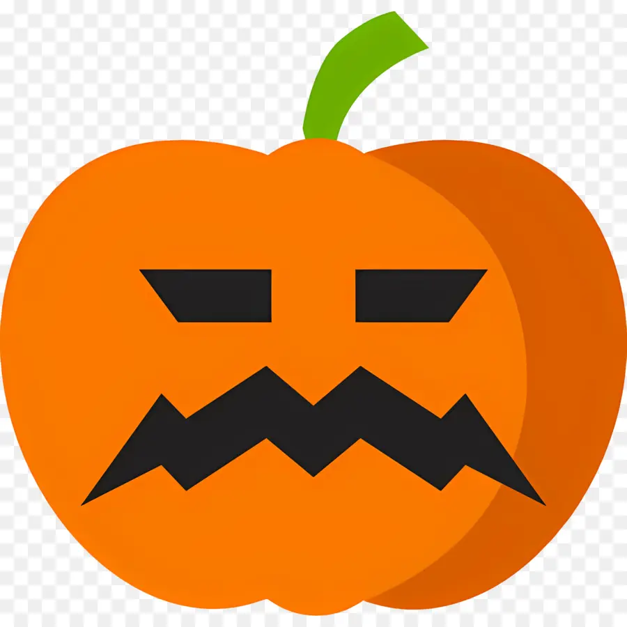 Calabaza De Halloween Aterradora，Calabaza Enojada PNG