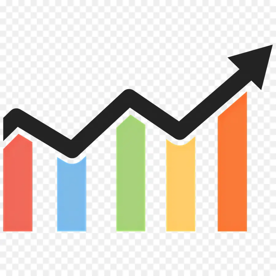 Flecha De Crecimiento，Gráfico De Barras PNG