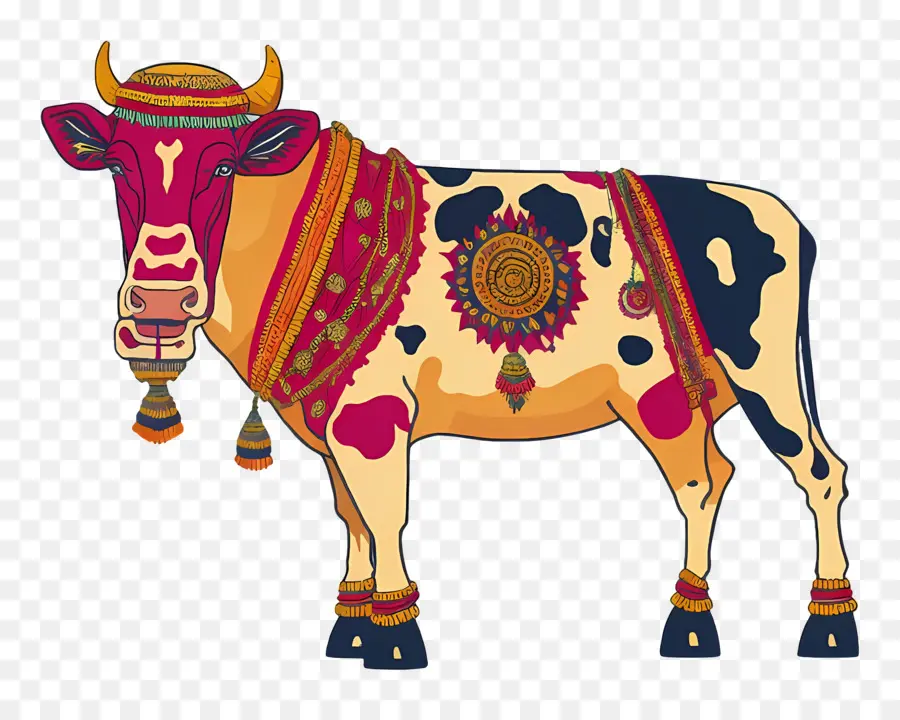 Vaca India，Vaca Decorativa PNG