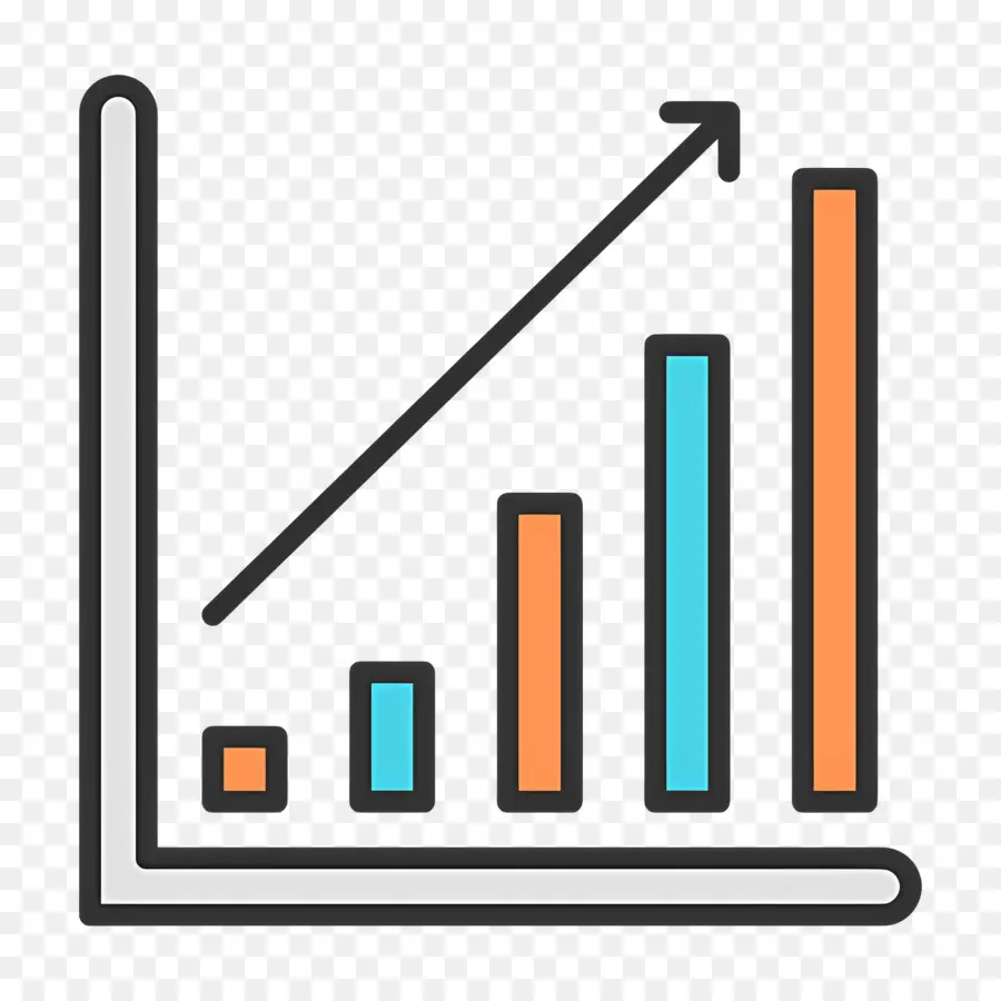 Flecha De Crecimiento，Gráfico De Barras PNG