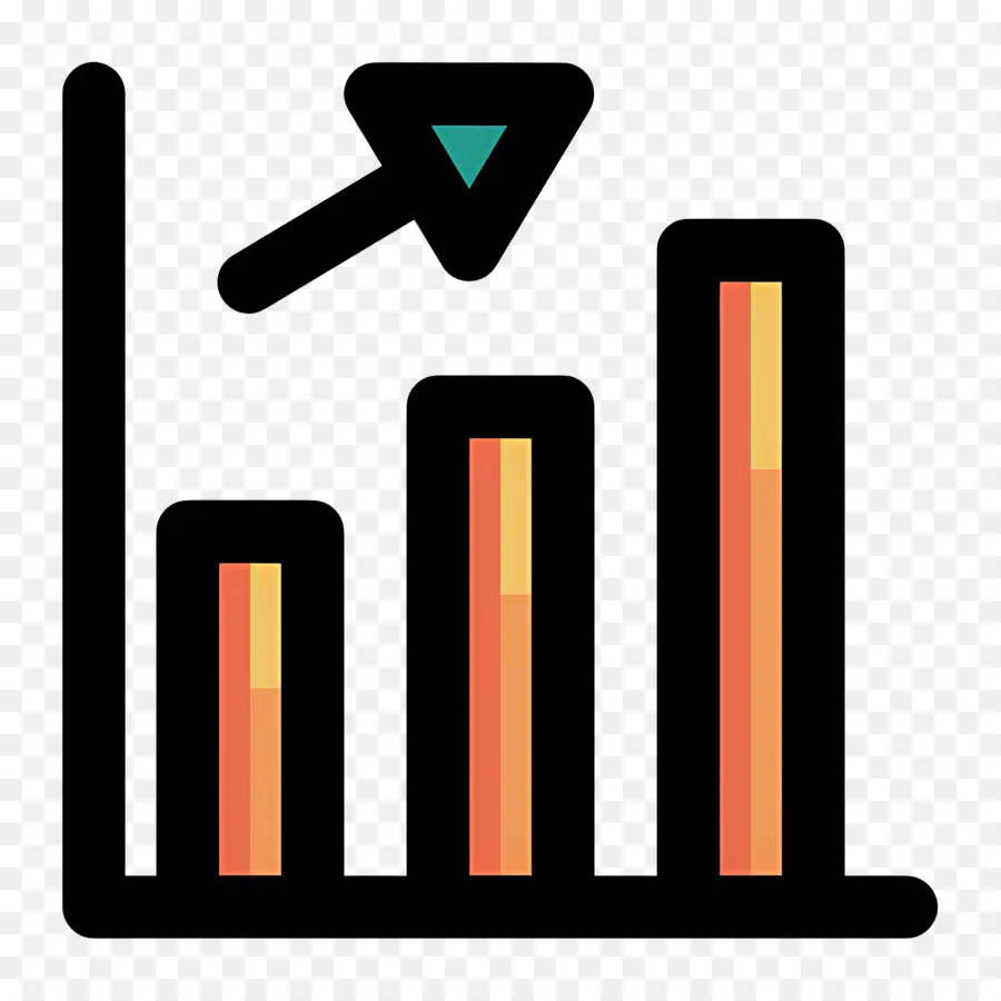 Flecha De Crecimiento，Gráfico De Barras PNG