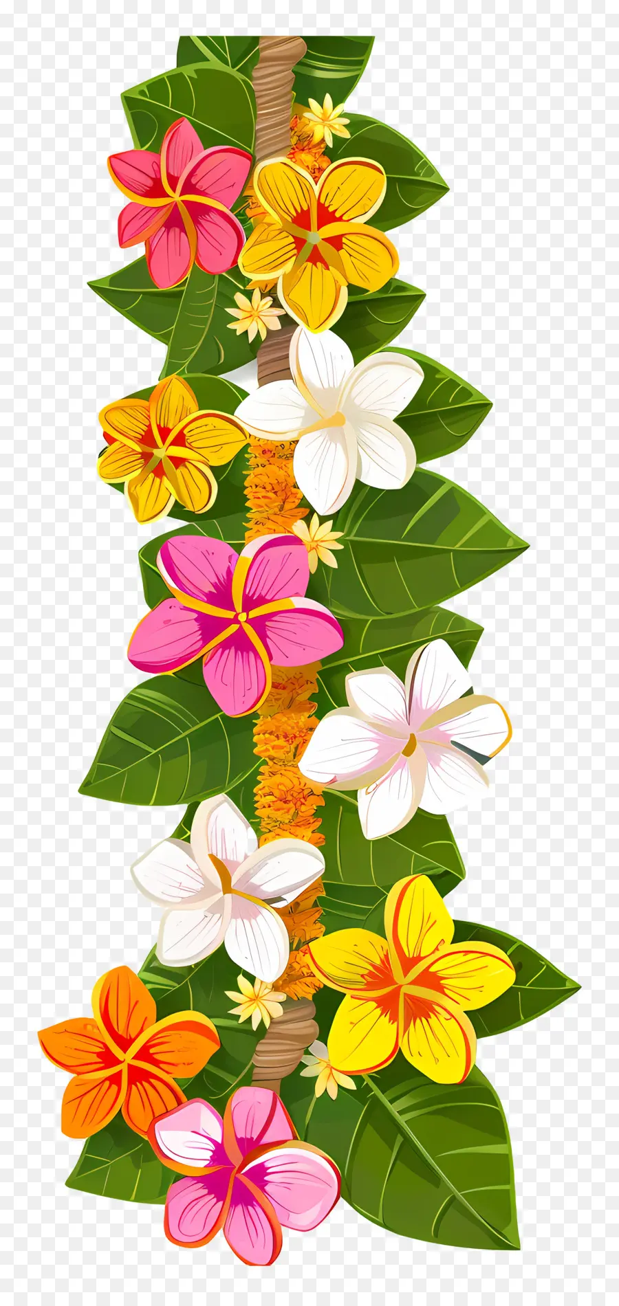 Guirnalda Ugadi，Guirnalda Floral PNG