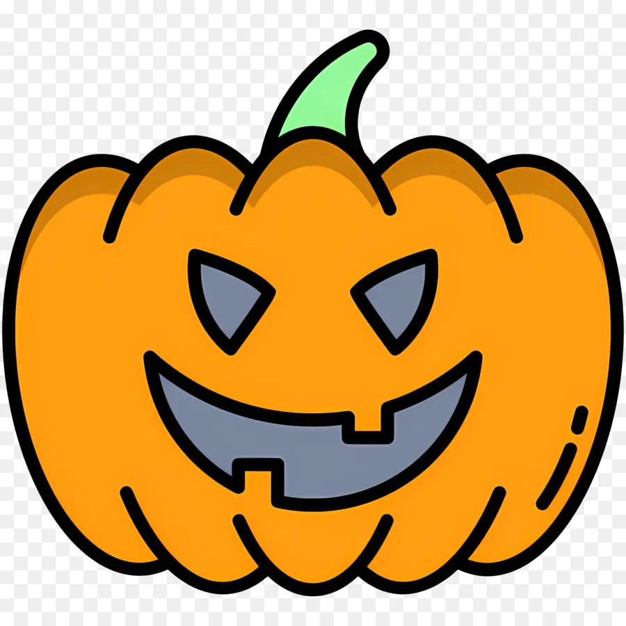 Calabaza De Halloween Aterradora，Linterna Naranja PNG