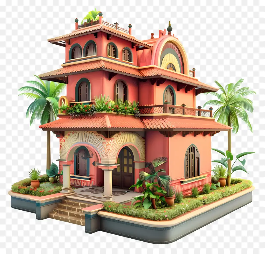 Casa De Kerala，Linda Casa PNG