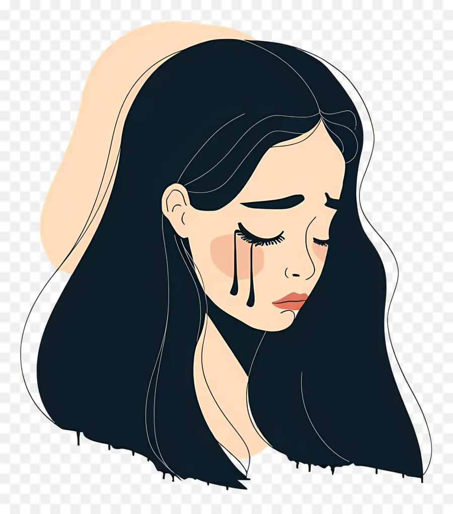 Mujer Llorando，Mujer Triste PNG