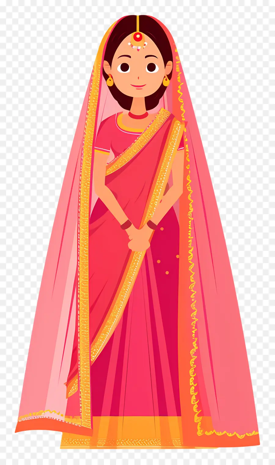 Novia India，Vestido Tradicional PNG