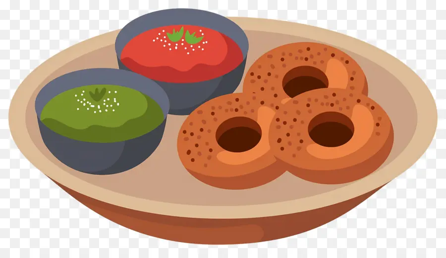 Dulces Indios，Donuts Con Salsas PNG