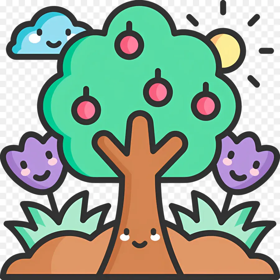 Arbol De Flores，Árbol PNG