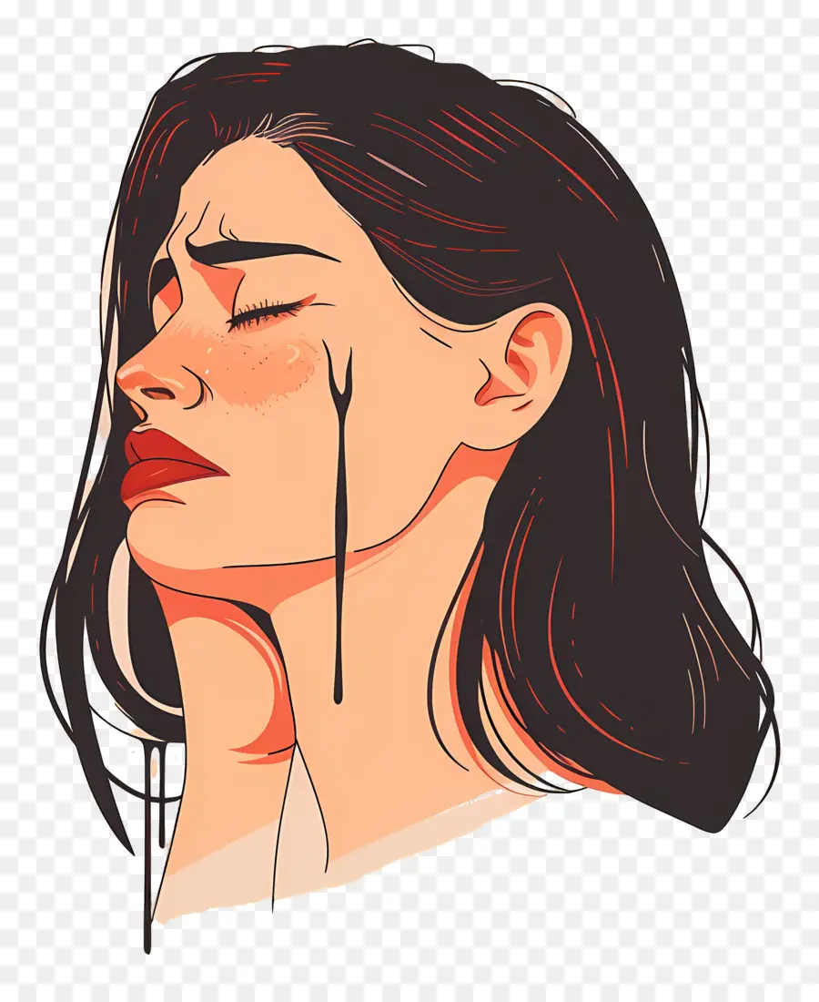 Mujer Llorando，Mujer Triste PNG