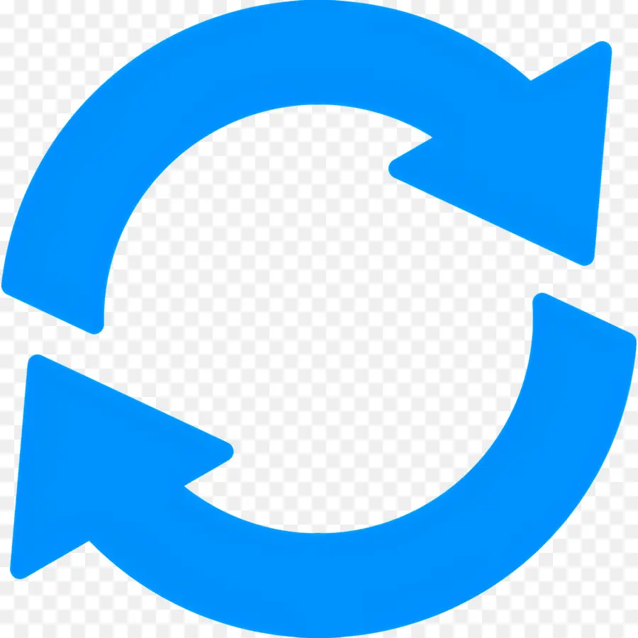 Flecha Circular，Flecha De Actualización Azul PNG