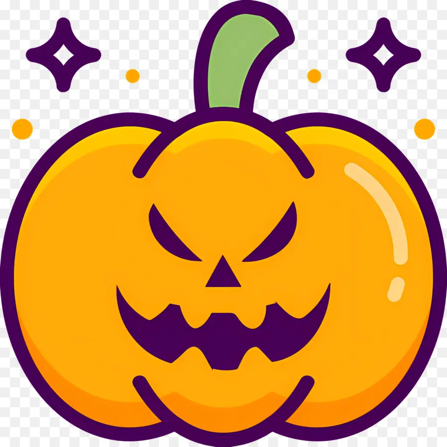 Calabaza De Halloween Aterradora，Linterna Naranja PNG