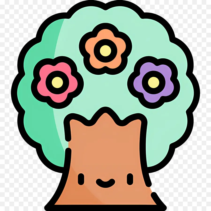 Arbol De Flores，árbol Con Flores PNG