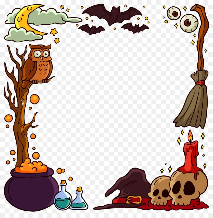 Marco De Halloween，Escalofriante PNG