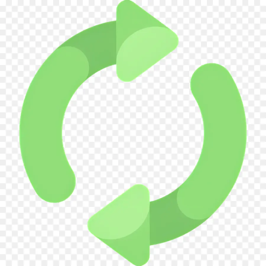 Flecha Circular，Flechas Verdes PNG