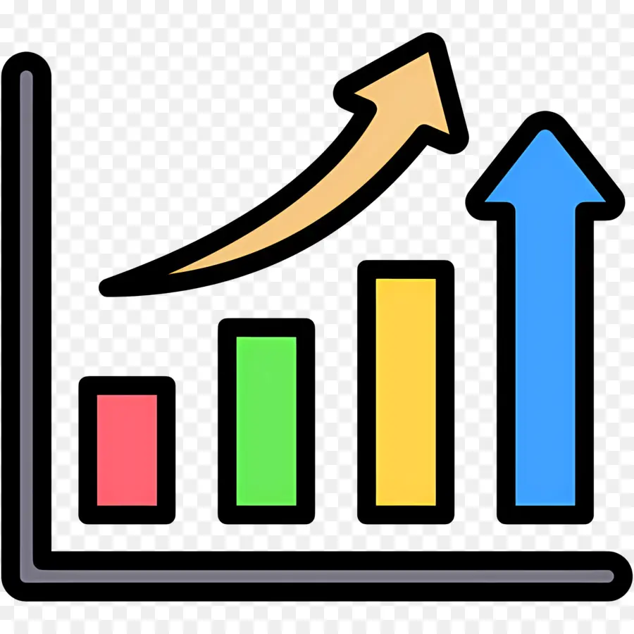 Flecha De Crecimiento，Gráfico De Barras PNG