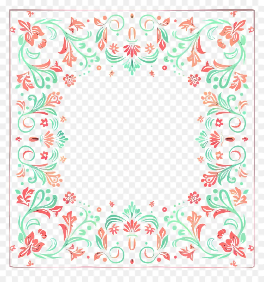 Marco Floral Vintage，Marco Floral PNG