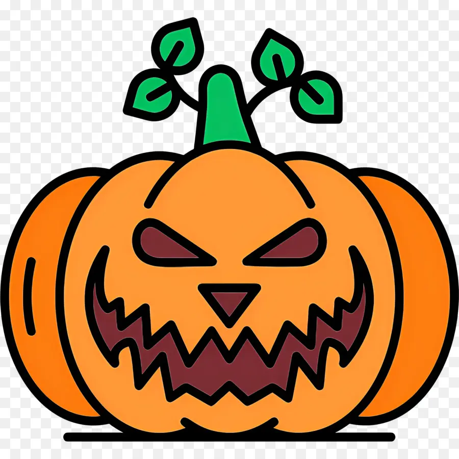 Calabaza De Halloween Aterradora，Calabaza Morada PNG