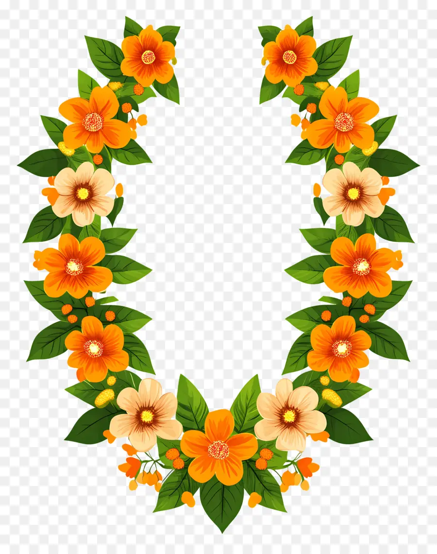 Guirnalda Ugadi，Guirnalda Floral PNG