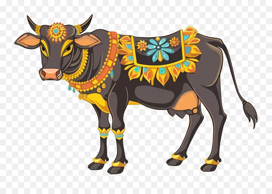 Vaca India，Vaca Decorativa PNG