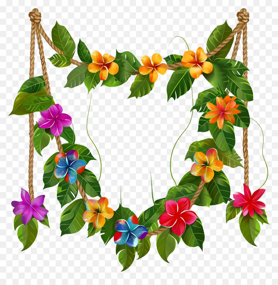 Guirnalda Ugadi，Guirnalda De Flores PNG