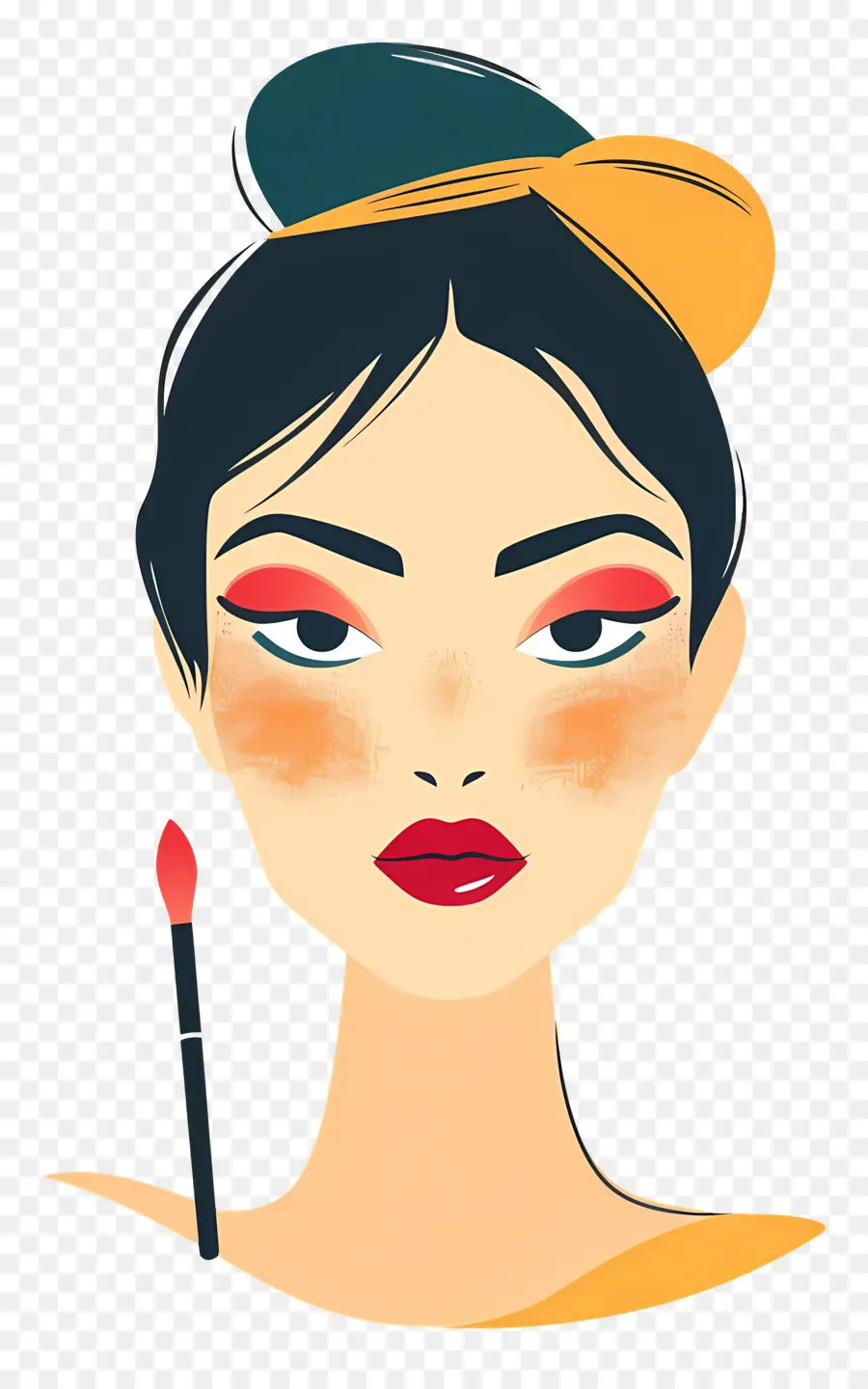 Mujer Maquillada，Mujer Con Maquillaje PNG