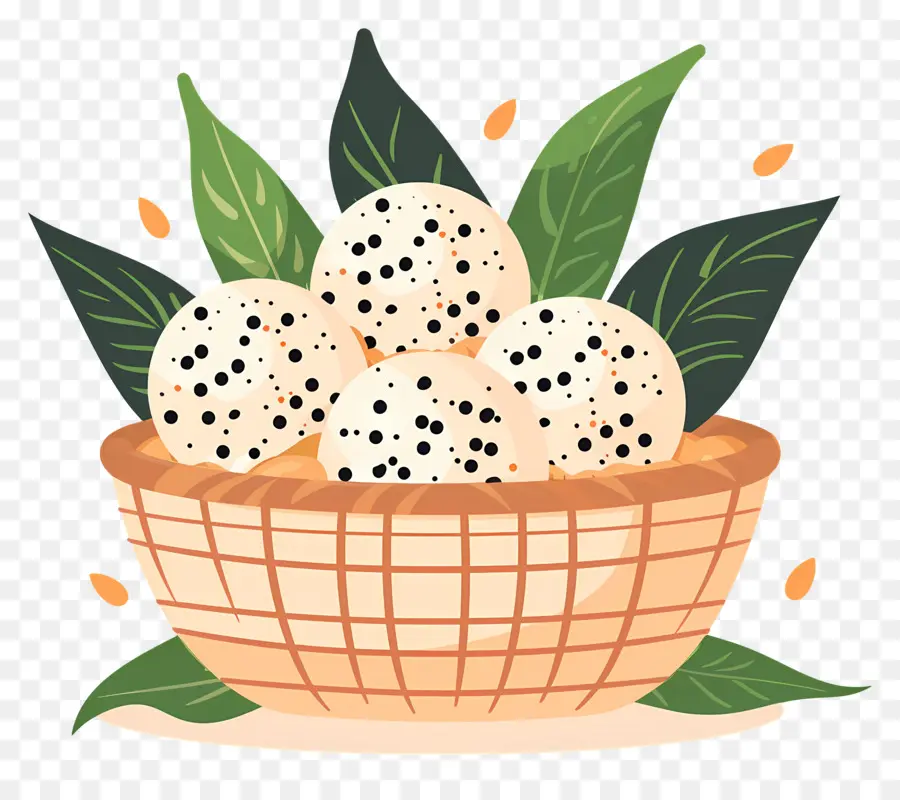 Bolas De Arroz，Bollos Al Vapor PNG