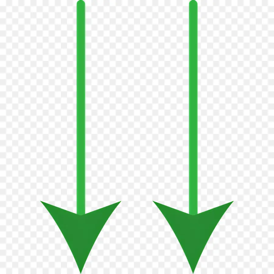 Doble Flecha，Flechas Verdes PNG