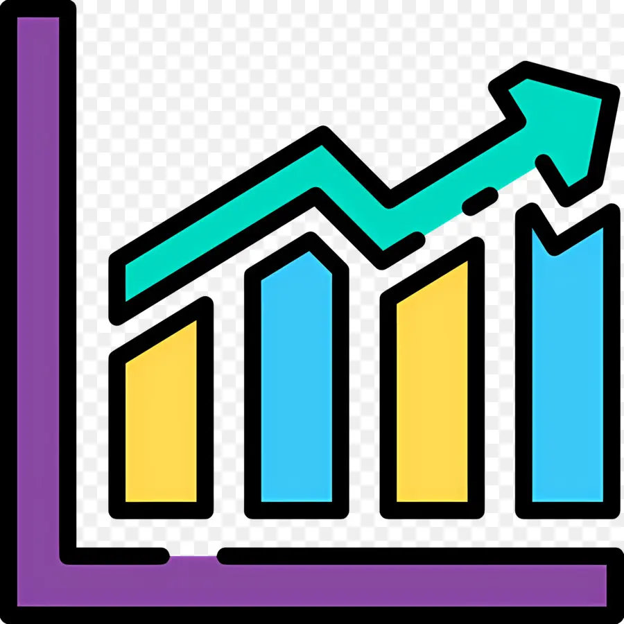 Flecha De Crecimiento，Gráfico De Barras PNG