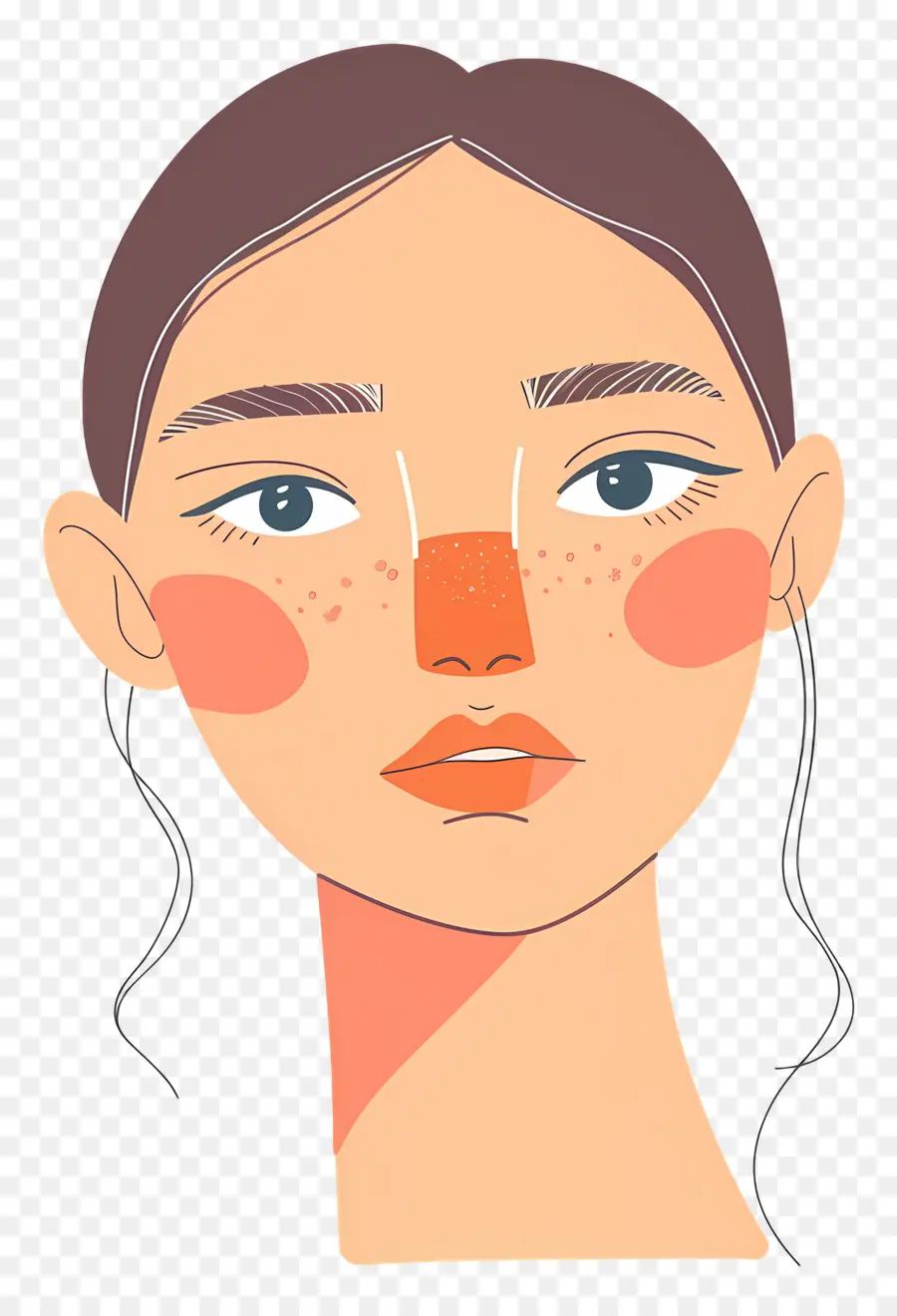 Mujer Maquillada，Cara De Mujer PNG