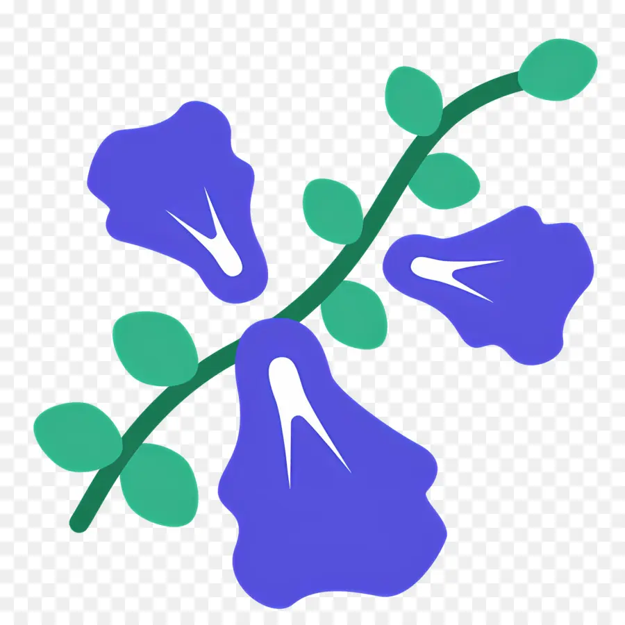 Flor De Vid，Flores Azules PNG