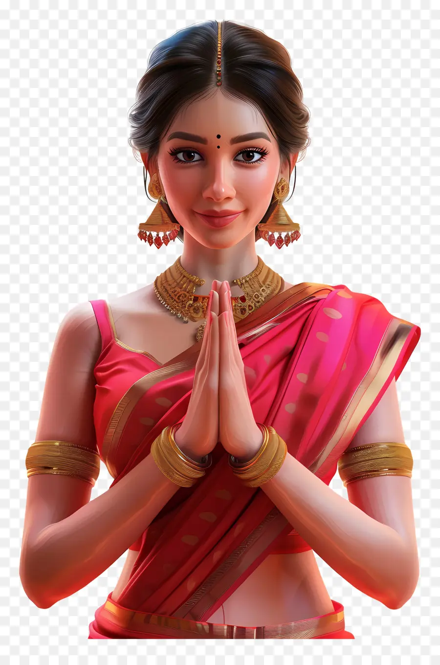 Mujer India，Mujer En Traje Tradicional PNG