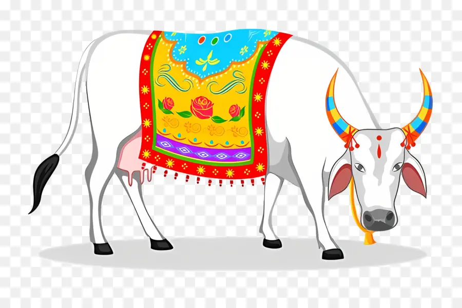 Vaca India，Vaca Decorada PNG