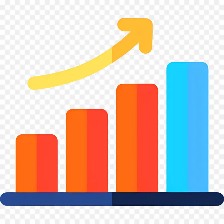 Flecha De Crecimiento，Gráfico De Barras PNG