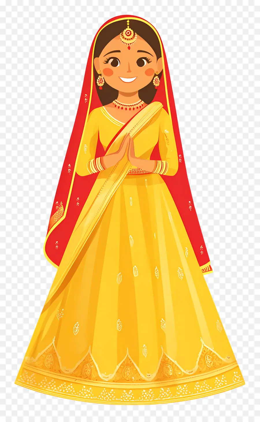 Sari De Boda Indio，Mujer En Traje Tradicional PNG