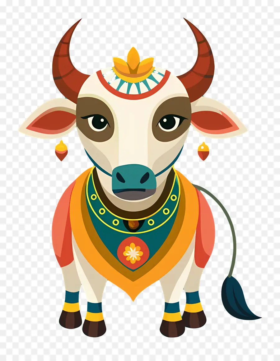 Vaca India，Vaca Decorada PNG