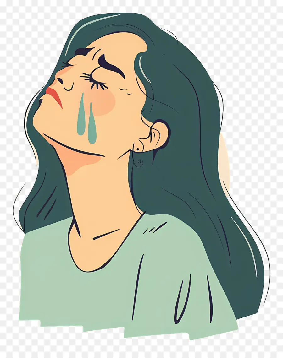 Mujer Llorando，Tristeza PNG