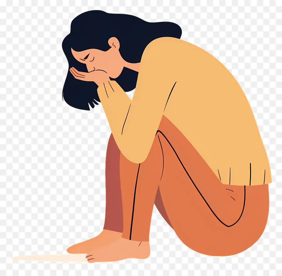 Mujer Llorando，Mujer Triste PNG