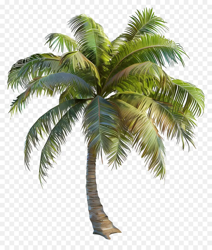 Árbol 3d，Palmera PNG