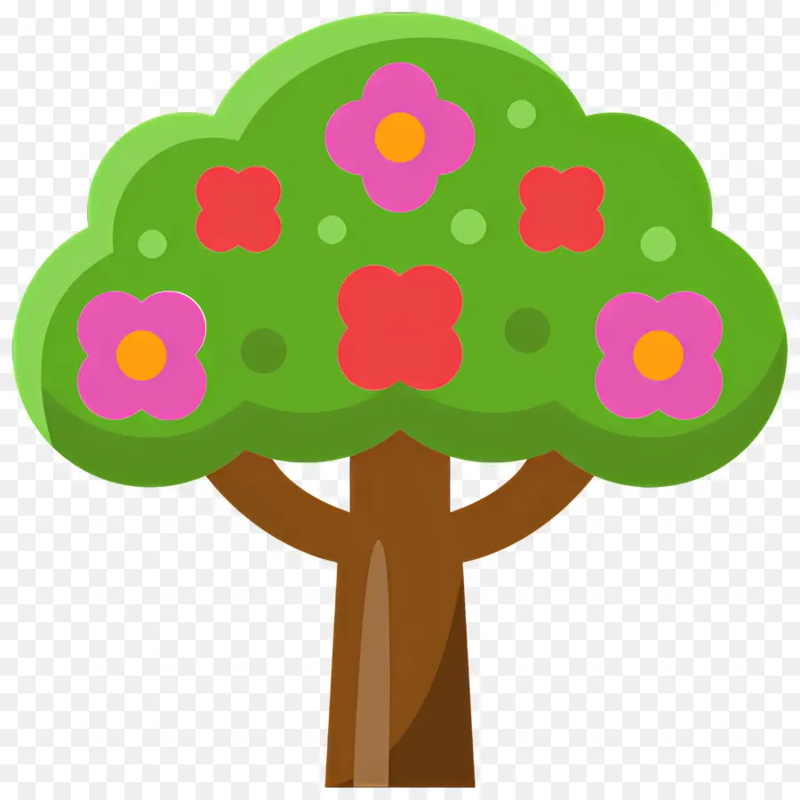 Arbol De Flores，árbol Floreciente PNG