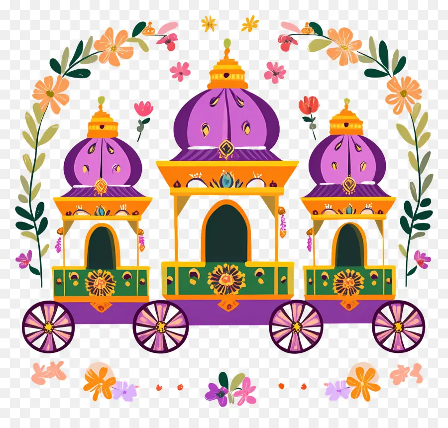 Rath Yatra，Carro Decorativo PNG