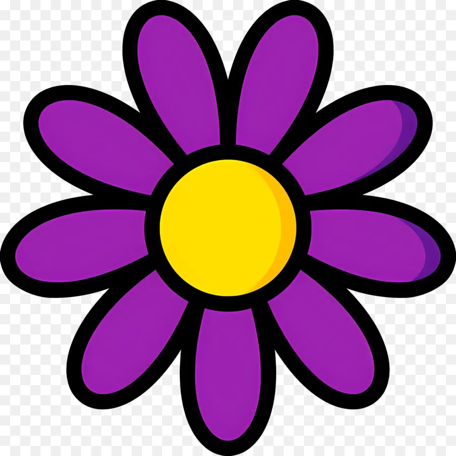 Flor Morada，Flor Azul PNG