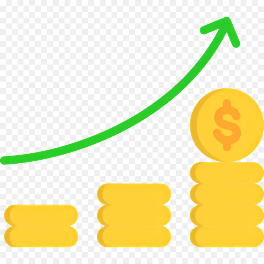 Flecha De Crecimiento，Monedas En Crecimiento PNG