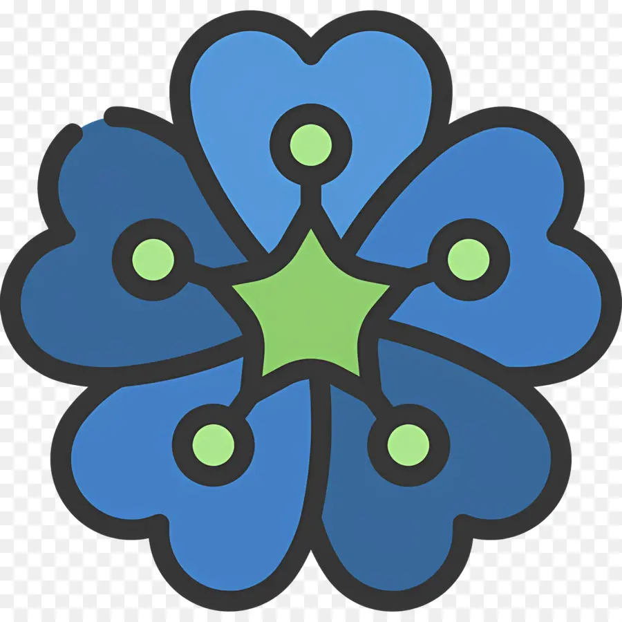 Flor Azul，Flor PNG