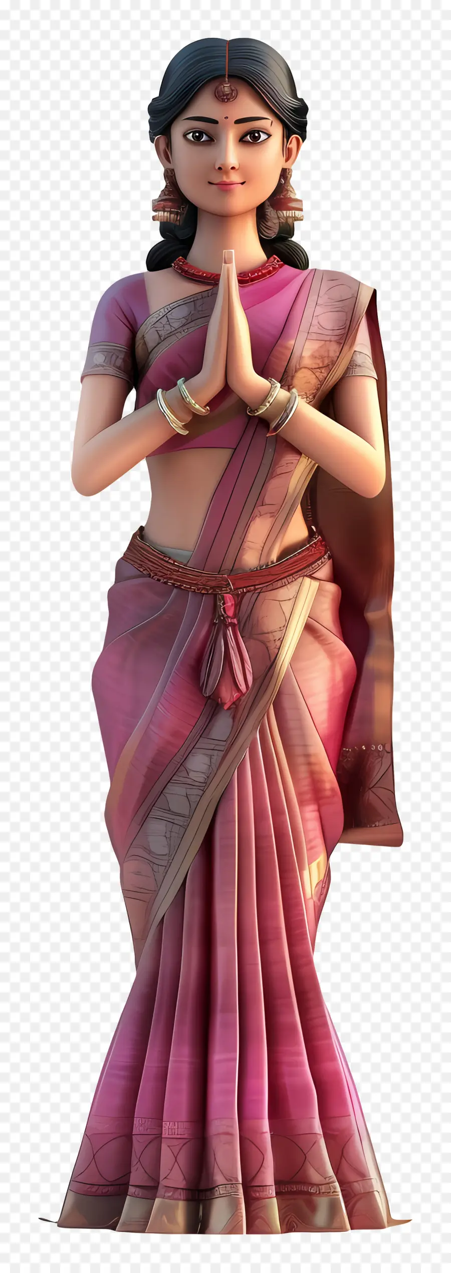 Mujer India，Mujer En Traje Tradicional PNG