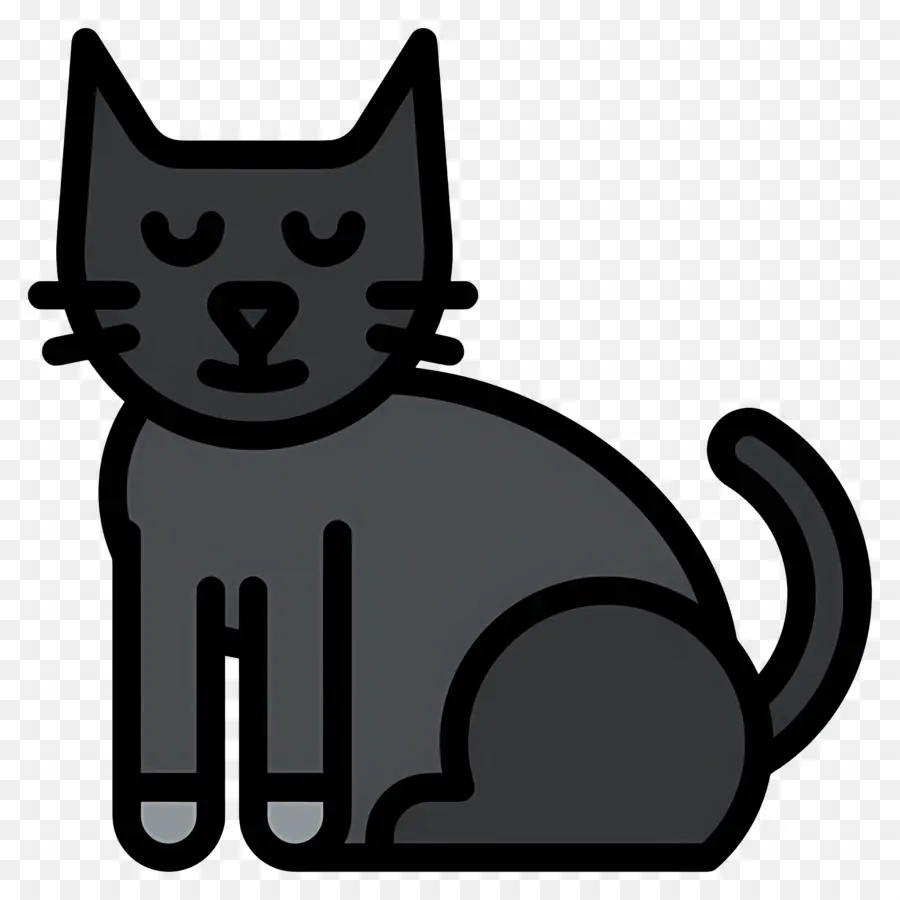 Gato De Halloween，Gato Negro PNG