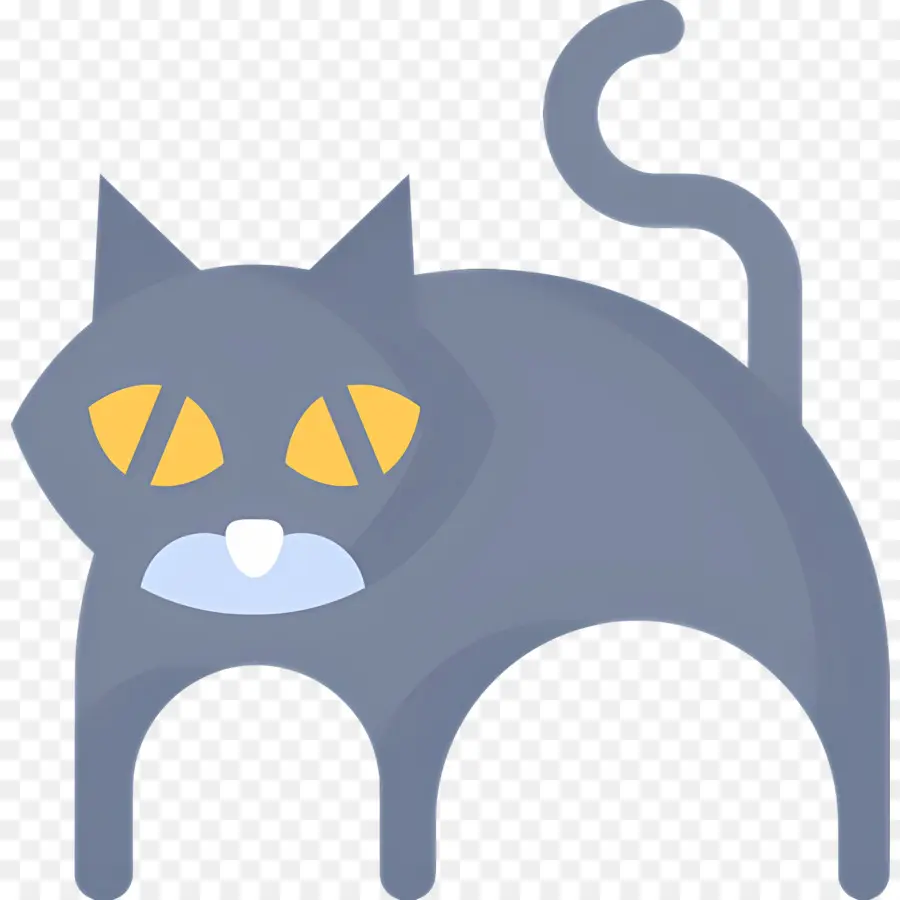 Gato De Halloween，Gato Gris PNG